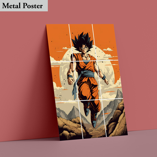 Metal Poster - Goku- Anime