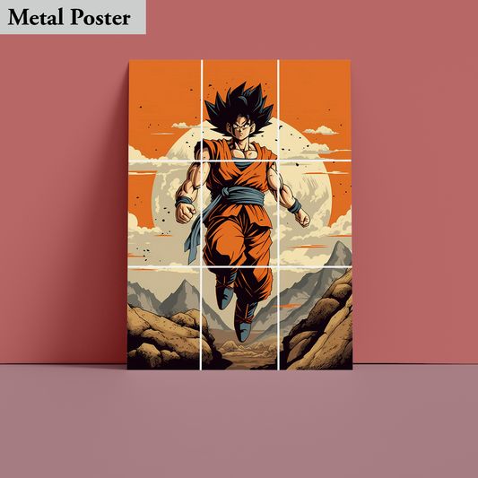 Metal Poster - Goku- Anime