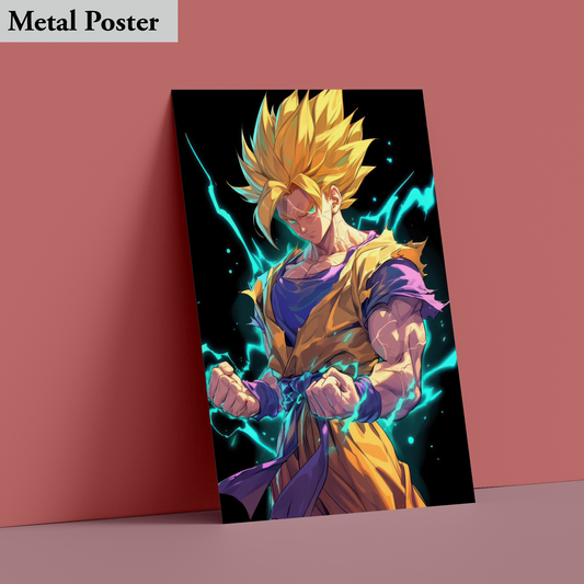 Metal Poster - Goku- Anime