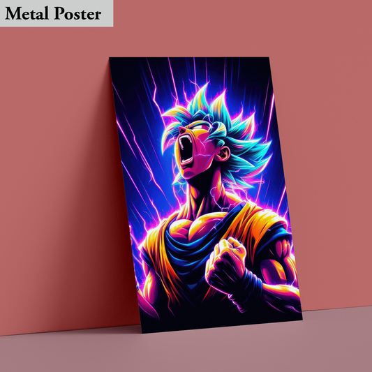 Metal Poster - Goku- Anime