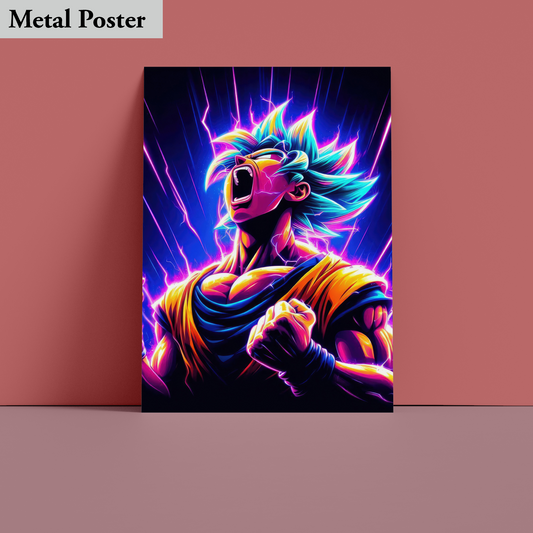 Metal Poster - Goku- Anime