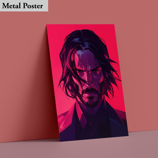 Metal Poster - Movie- John Wick The Saga