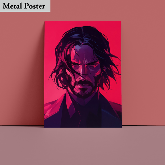 Metal Poster - Movie- John Wick The Saga