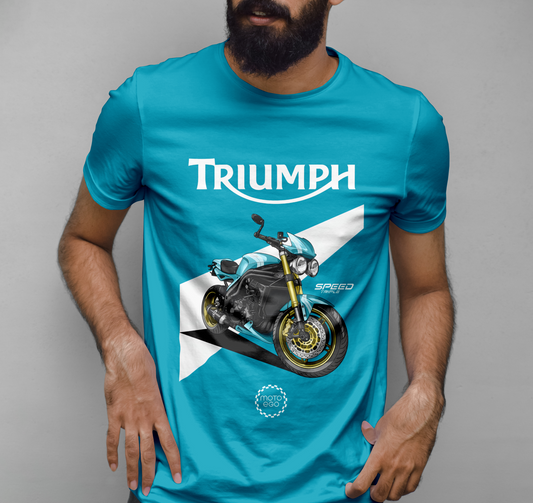 Triumph 2007 Speed Triple Graphic Printed T-shirt