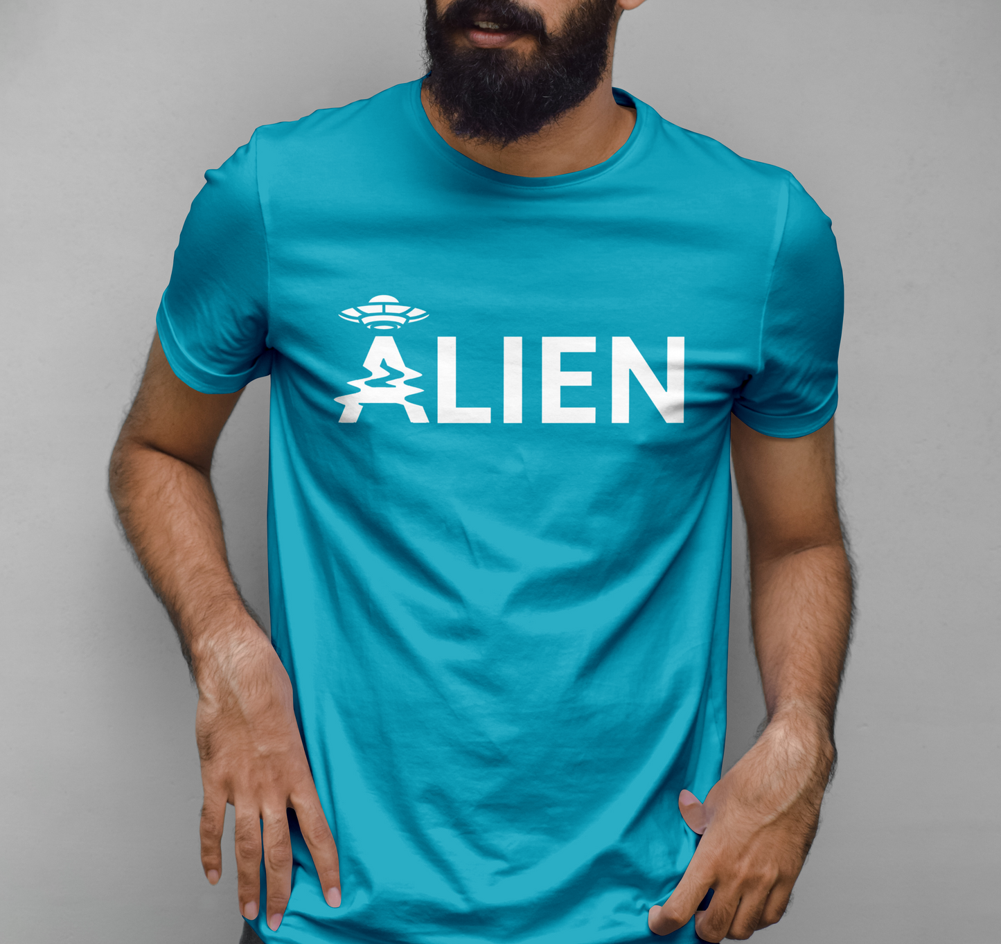 Alien UFO Graphic Printed T-shirt