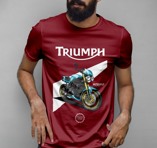 Triumph 2007 Speed Triple Graphic Printed T-shirt
