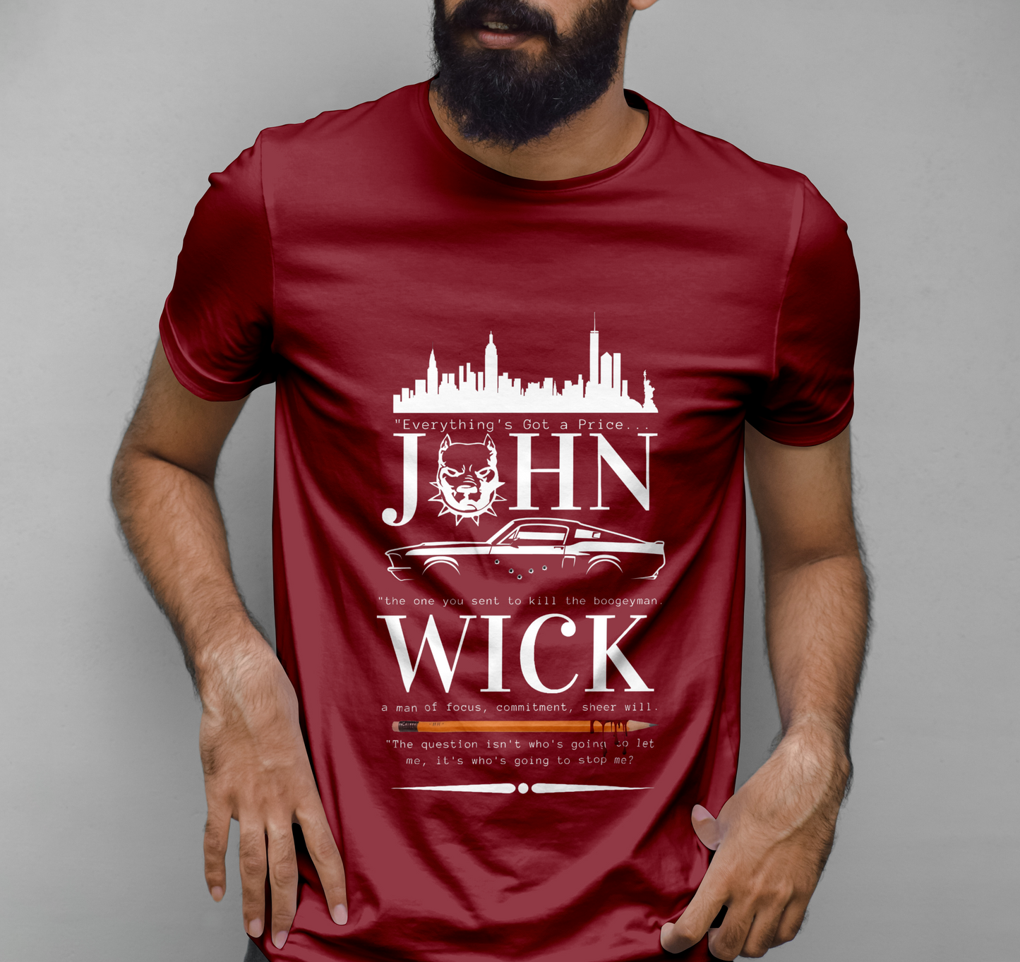 BOOGEYMAN LEGEND - John Wick Graphic Printed T-shirt