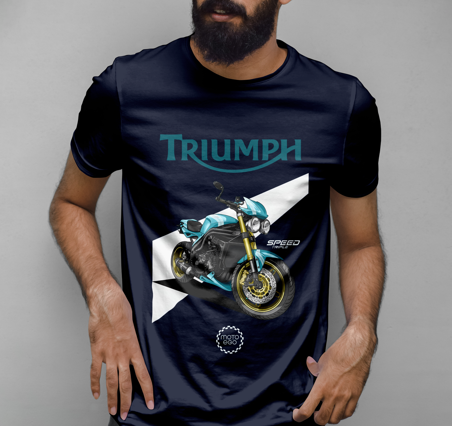 Triumph 2007 Speed Triple Graphic Printed T-shirt