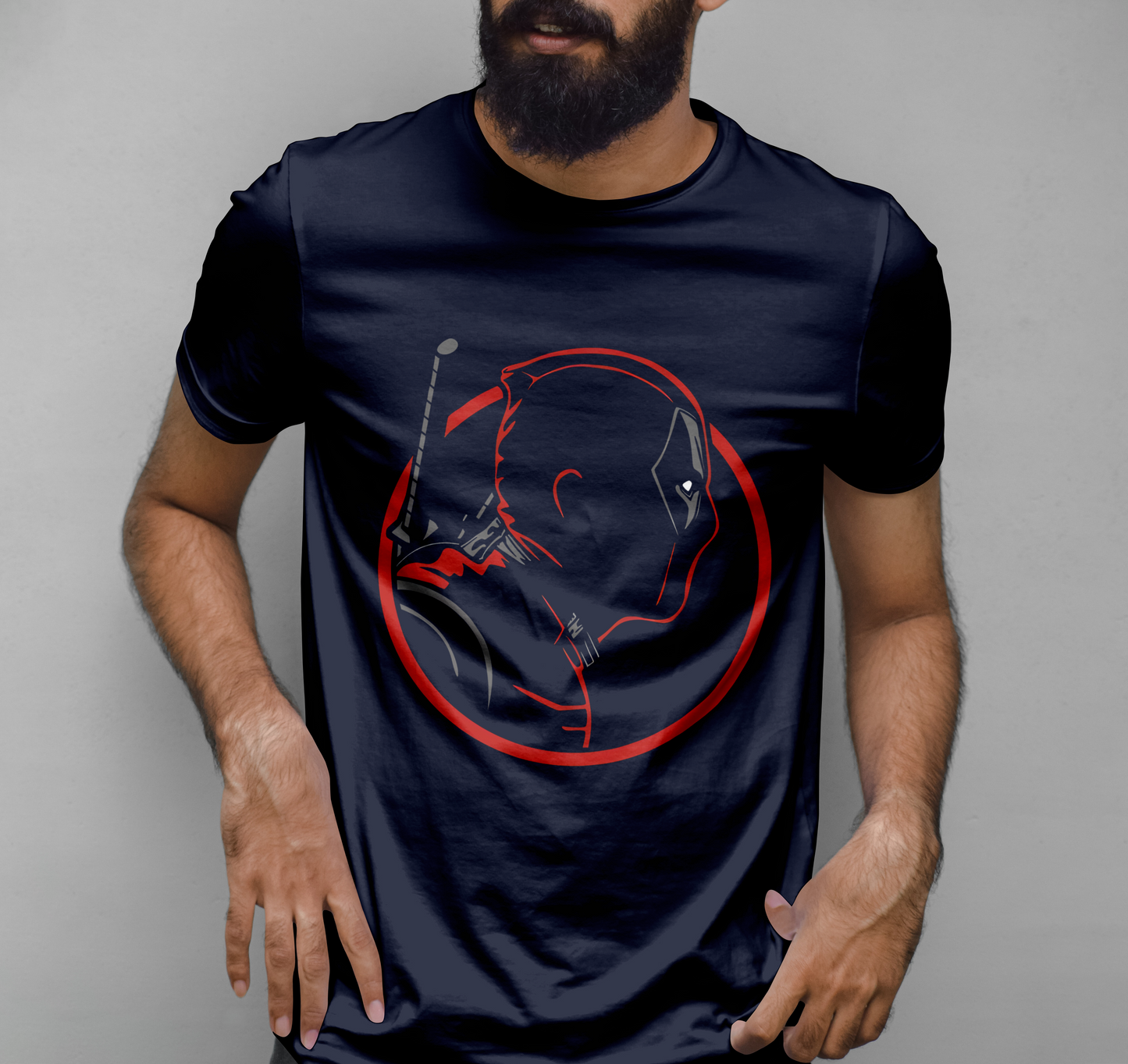 Deadpool Illustrator Graphic Printed T-shirt