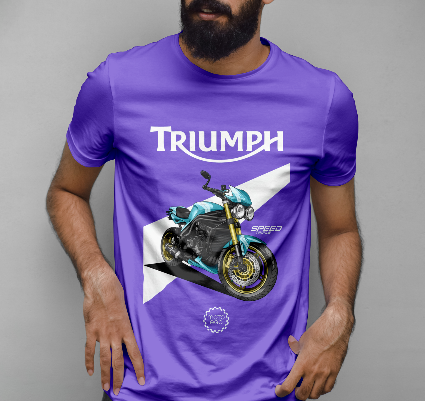 Triumph 2007 Speed Triple Graphic Printed T-shirt