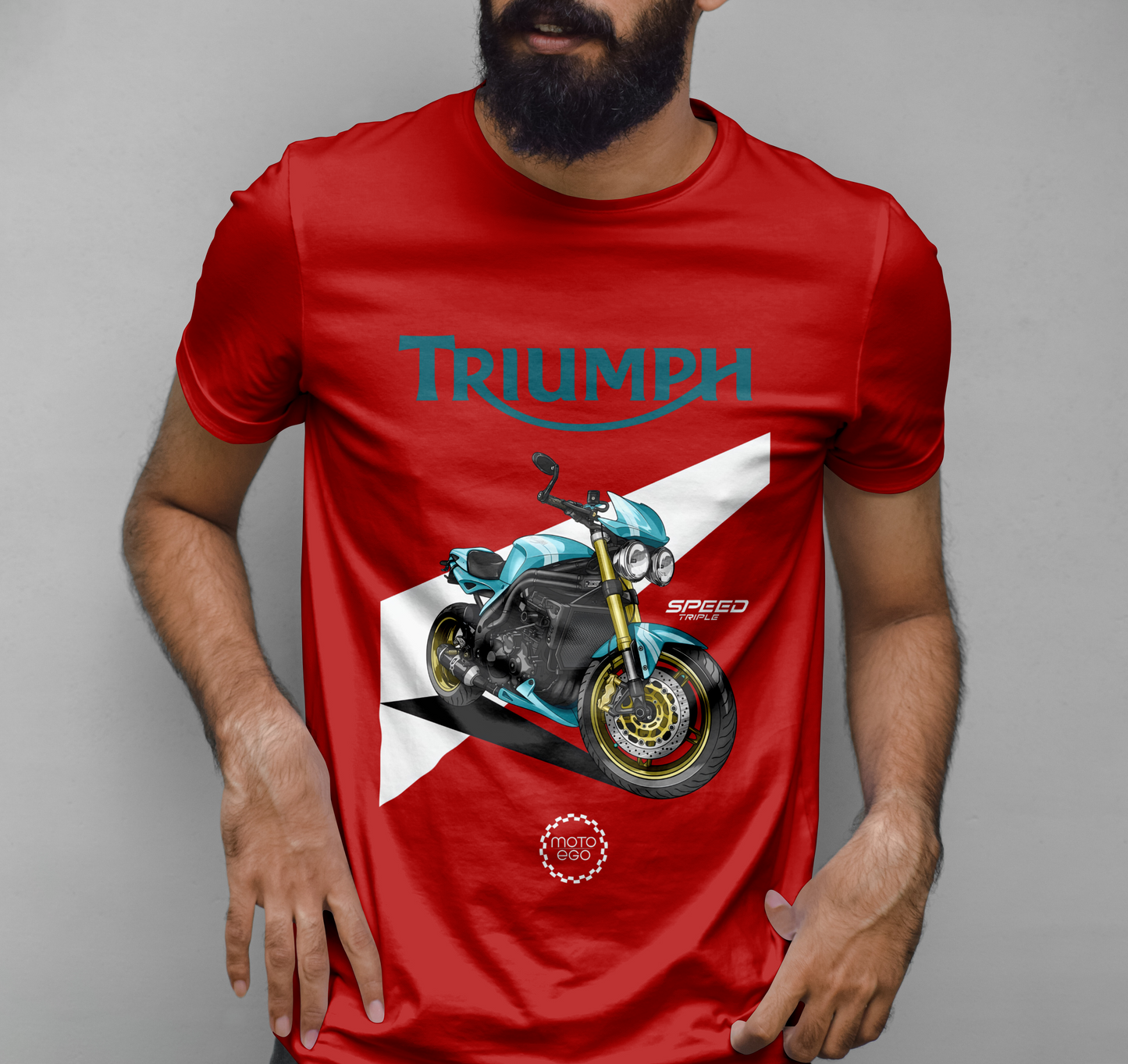 Triumph 2007 Speed Triple Graphic Printed T-shirt