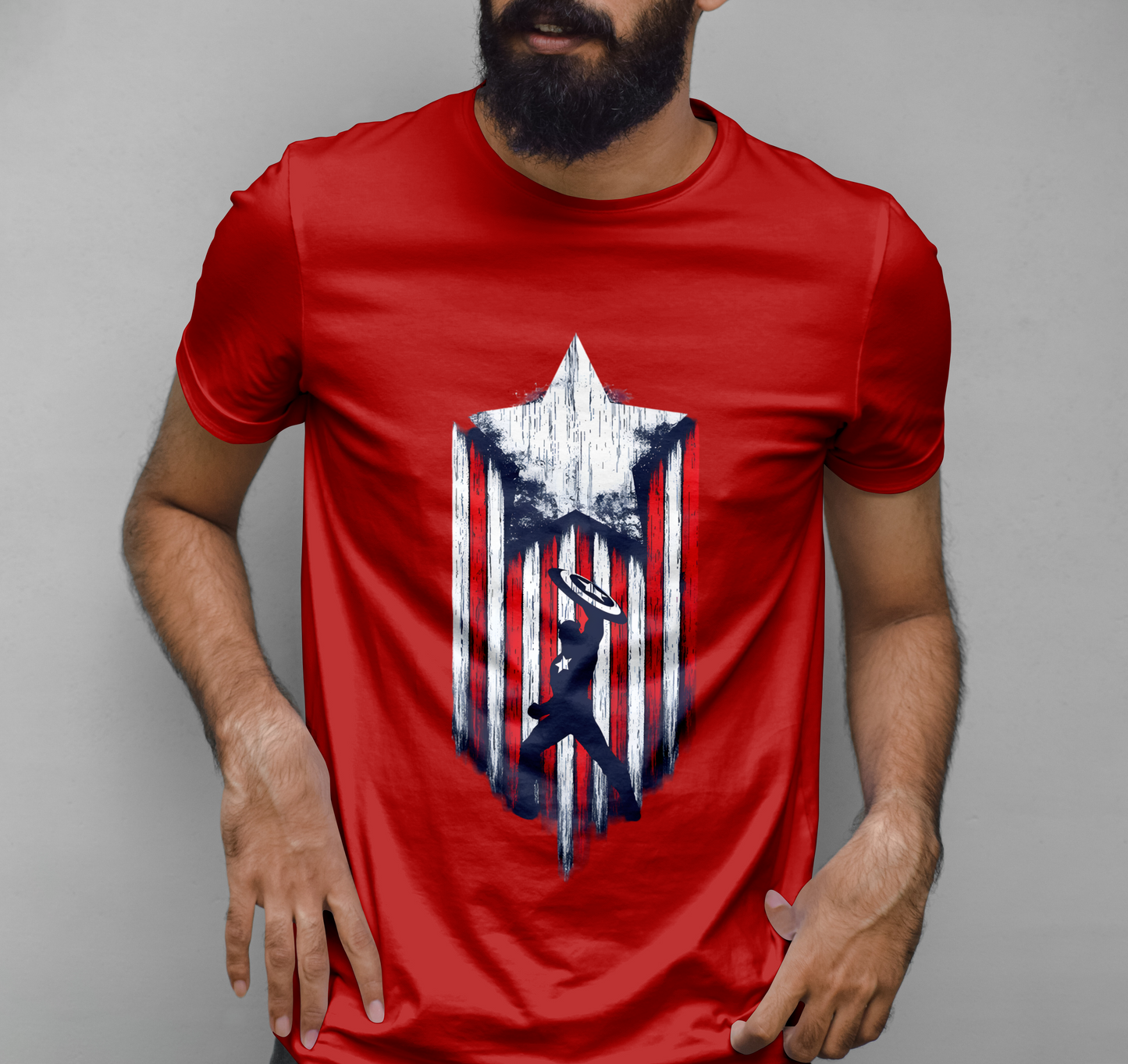 Captain America Graphic Printed T-shirt