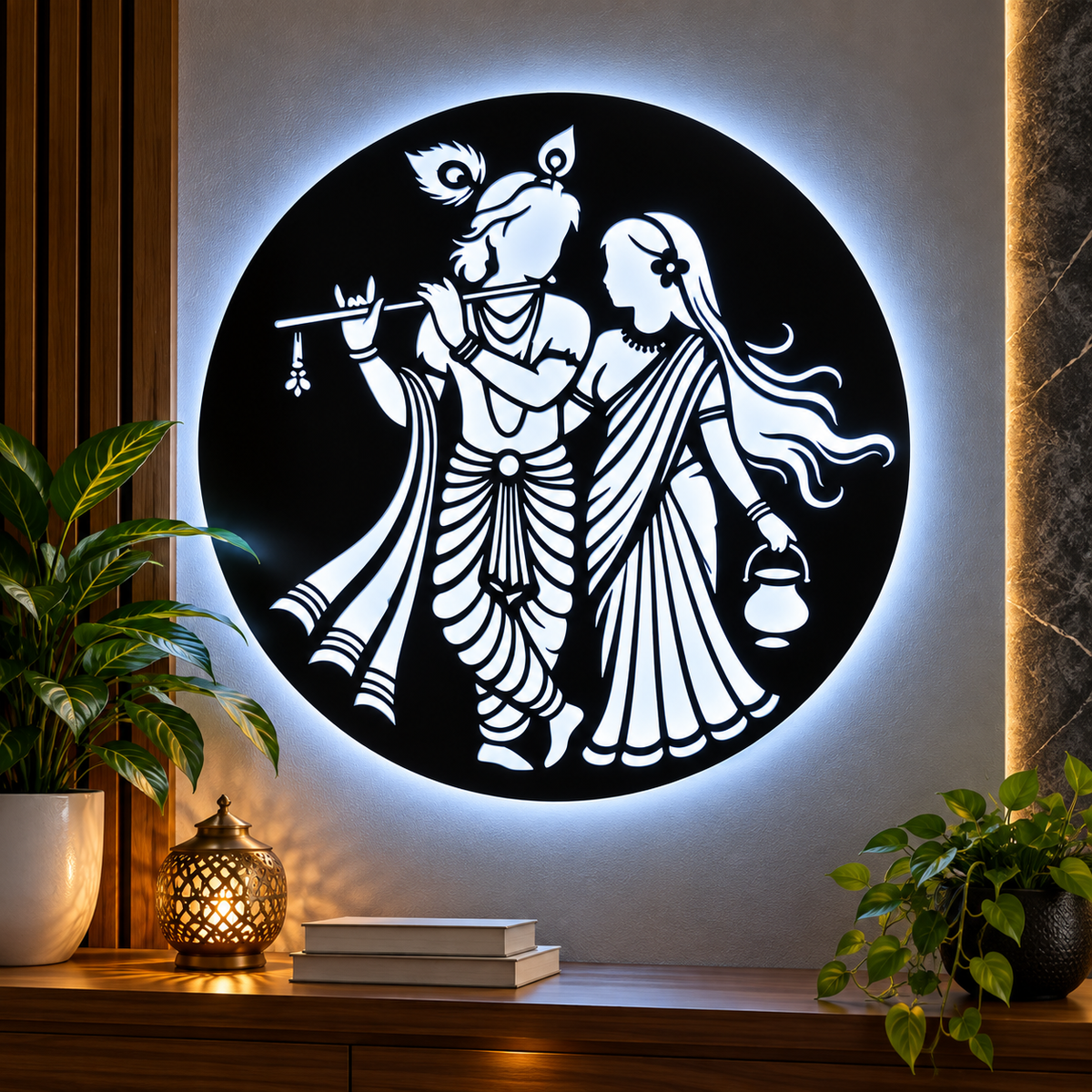 WALL ART LED KRISHNA 4