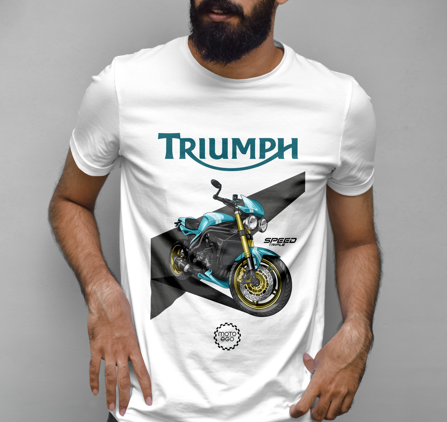 Triumph 2007 Speed Triple Graphic Printed T-shirt