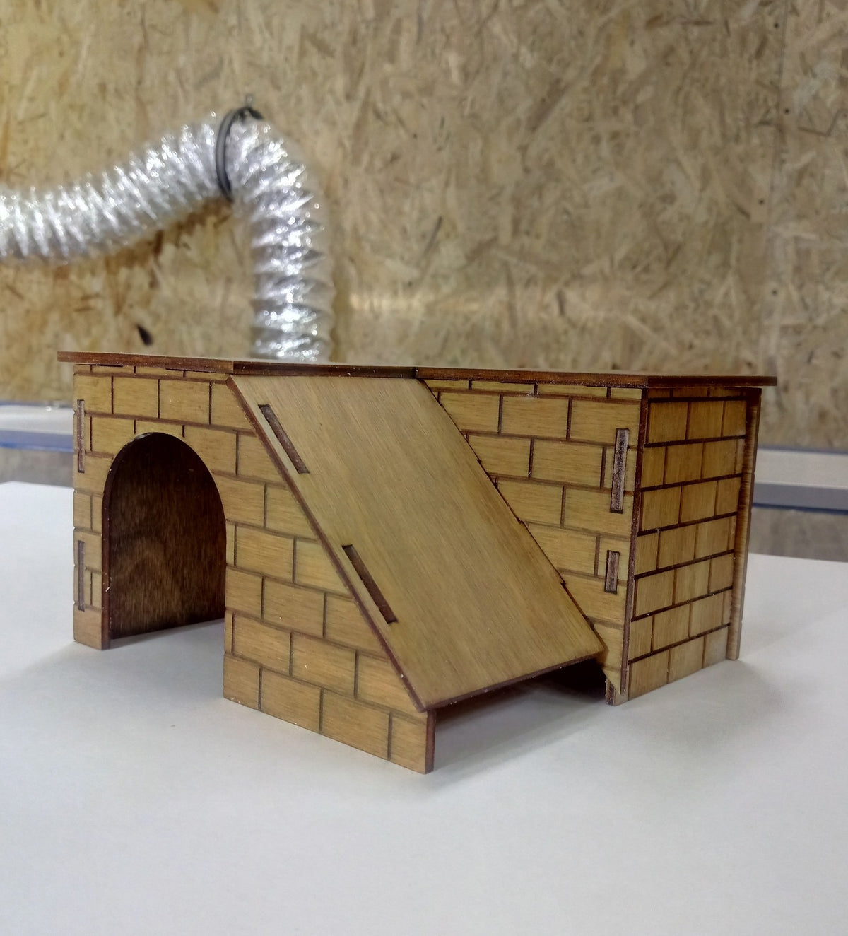 DIY Wooden Hamster Hideout with Ramp | Small Pet Habitat | Pine MDF