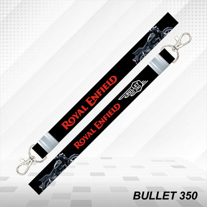Bullet 350 - Personalized Royal Enfield Printed Lanyard Keychain
