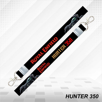 Hunter 350 - Personalized Royal Enfield Printed Lanyard Keychain