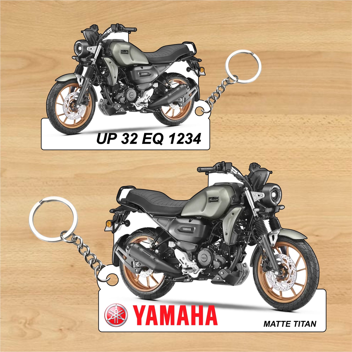 FZ-X - Personalized Yamaha Two-Sided Sublimation Keychain