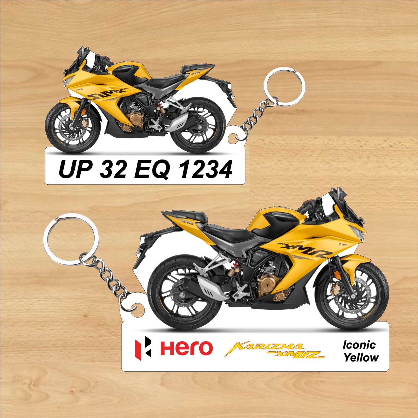 Karizma XMR 210 CC - Personalized Hero Two-Sided Sublimation Keychain