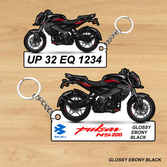 Pulsar NS 200 - Personalized Bajaj Two-Sided Sublimation Keychain