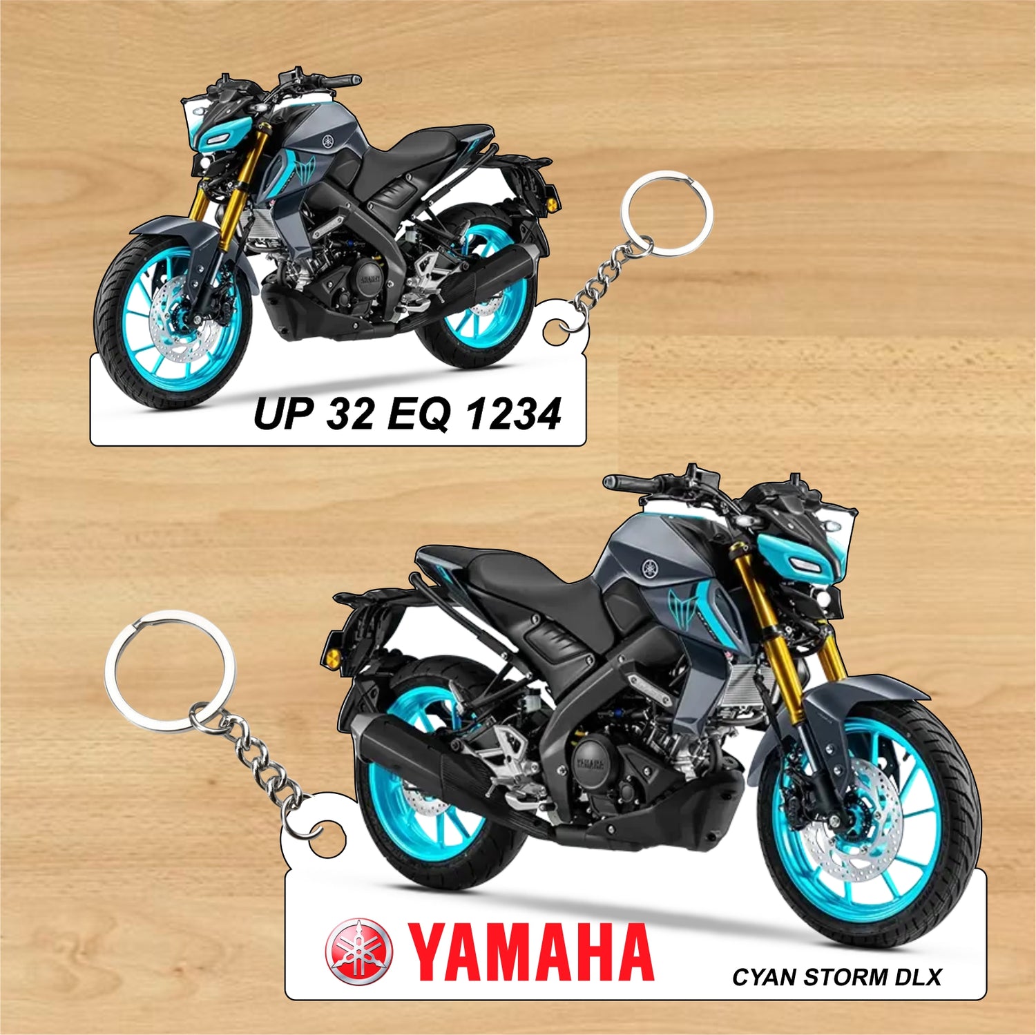 MT-15 Ver 2.0 - Personalized Yamaha Two-Sided Sublimation Keychain