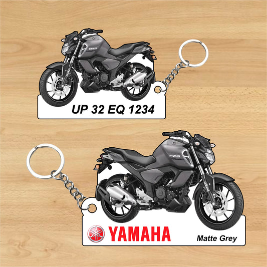 FZ-S Fi Ver 3.0 - Personalized Yamaha Two-Sided Sublimation Keychain