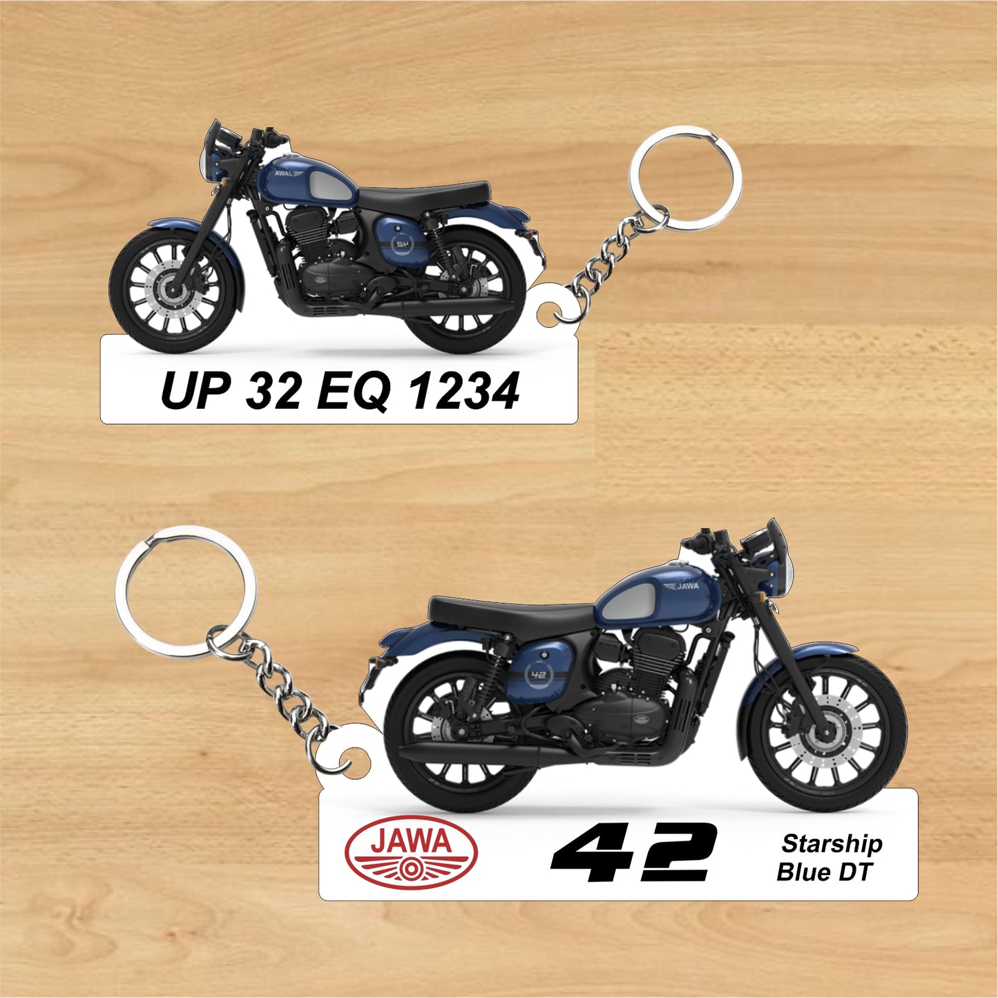 Jawa 42 - Personalized Jawa Two-Sided Sublimation Keychain