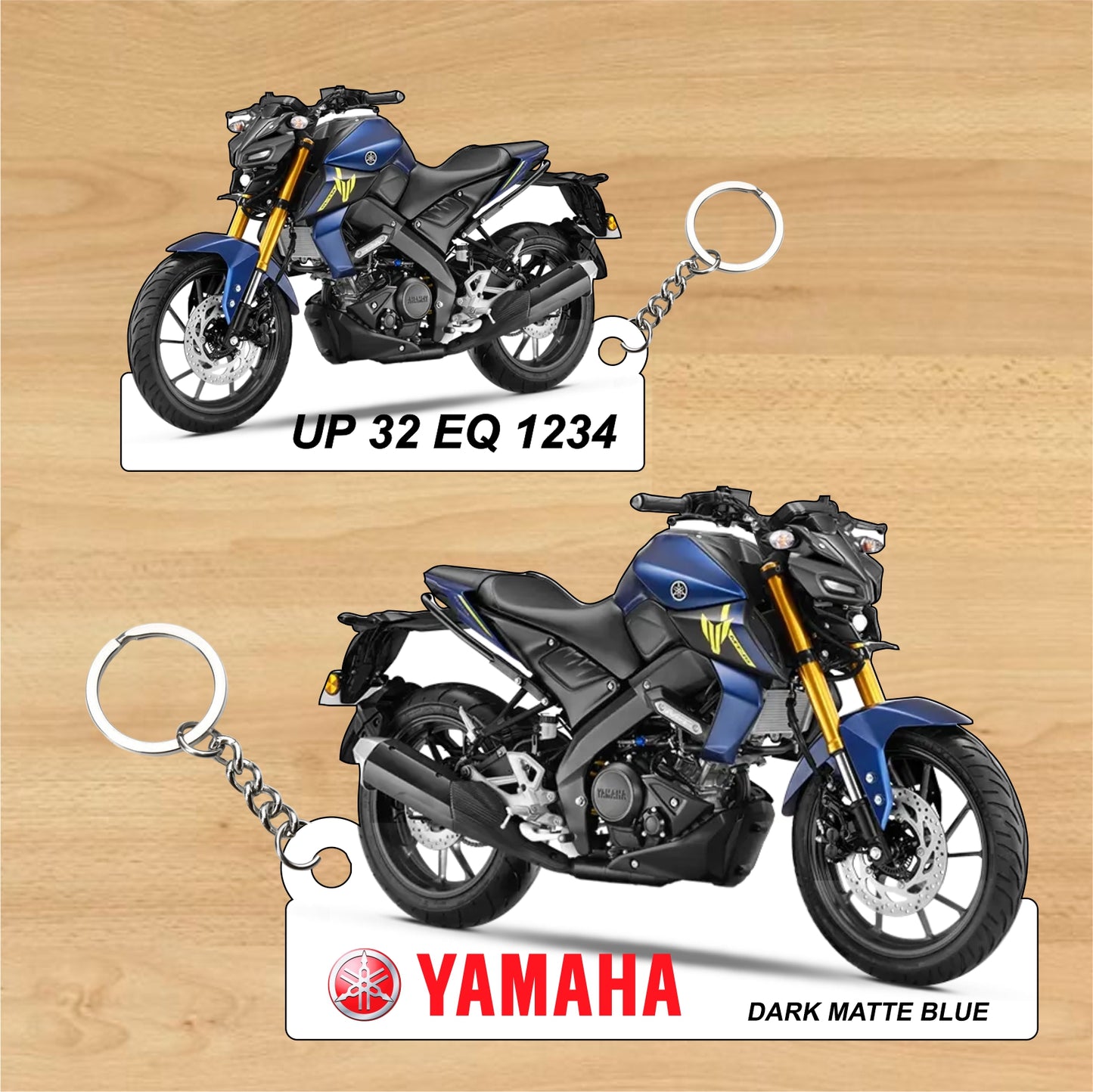 MT-15 Ver 2.0 - Personalized Yamaha Two-Sided Sublimation Keychain