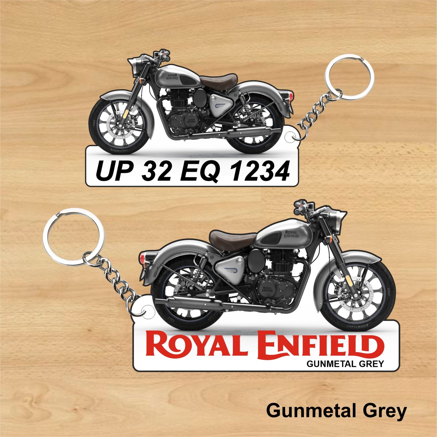 Classic 350 - Personalized Royal Enfield Two-Sided Sublimation Keychain