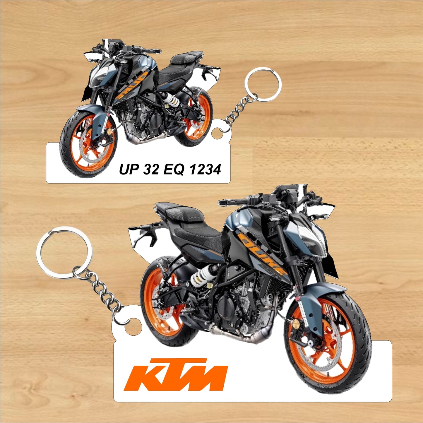 KTM 250 DUKE - Personalized KTM Two-Sided Sublimation Keychain