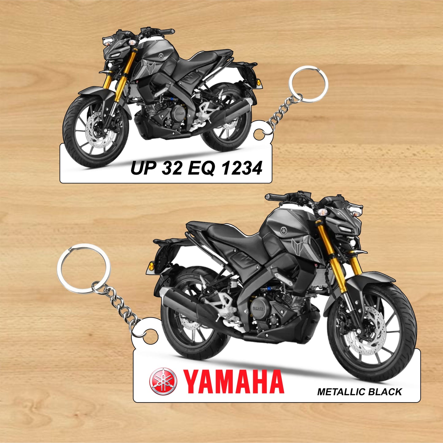 MT-15 Ver 2.0 - Personalized Yamaha Two-Sided Sublimation Keychain