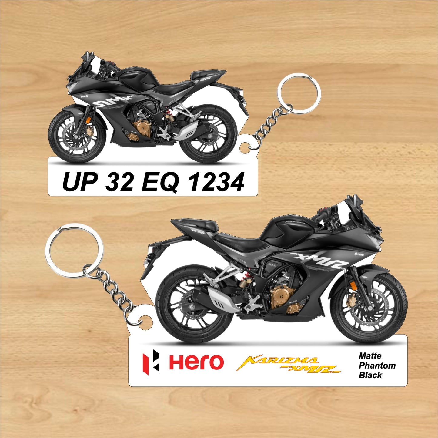 Karizma XMR 210 CC - Personalized Hero Two-Sided Sublimation Keychain