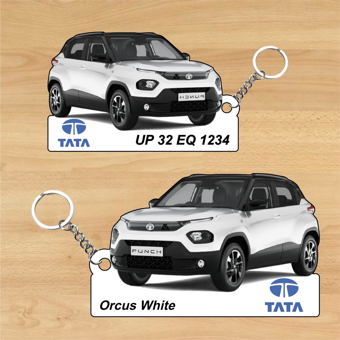 Punch - Personalized Tata Two-Sided Sublimation Keychain