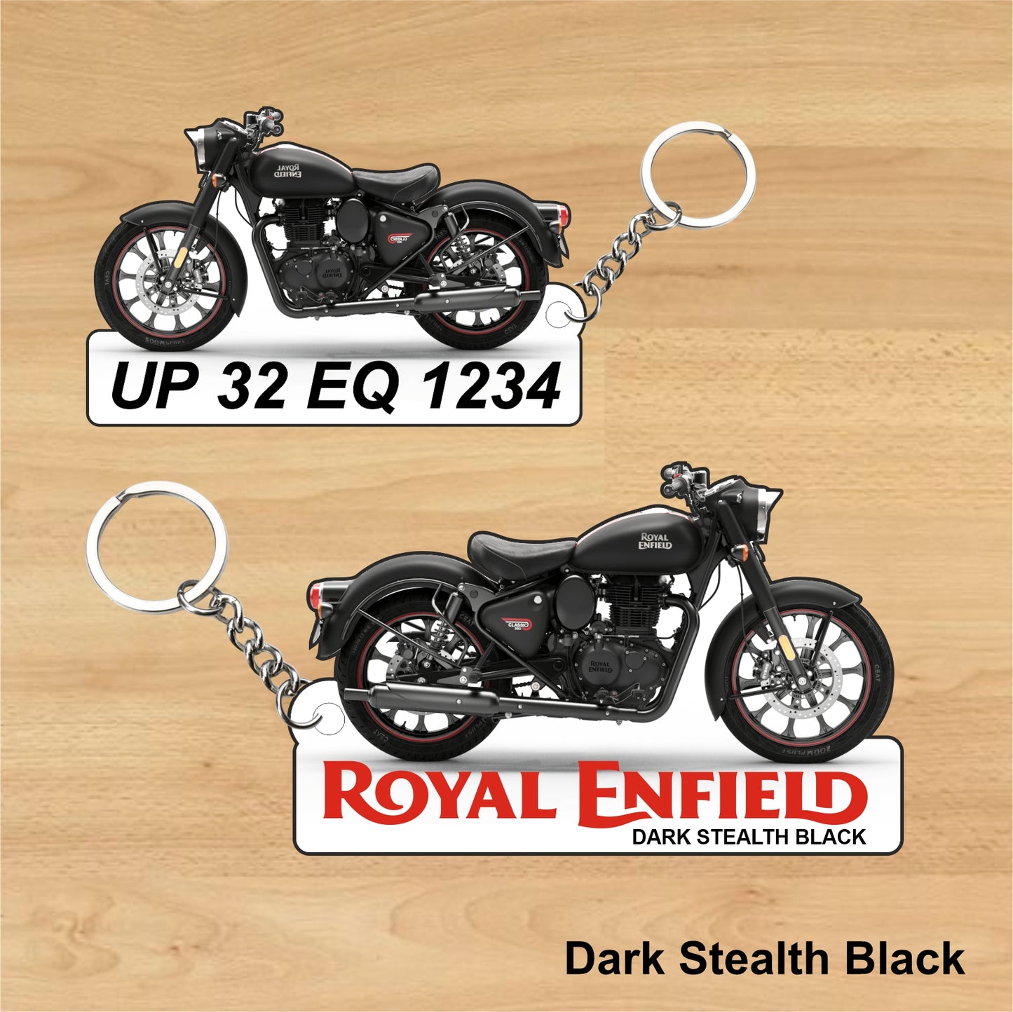 Classic 350 - Personalized Royal Enfield Two-Sided Sublimation Keychain