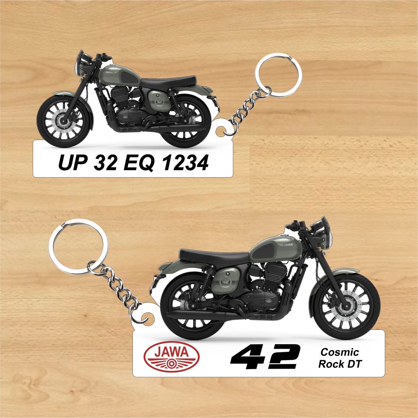 Jawa 42 - Personalized Jawa Two-Sided Sublimation Keychain