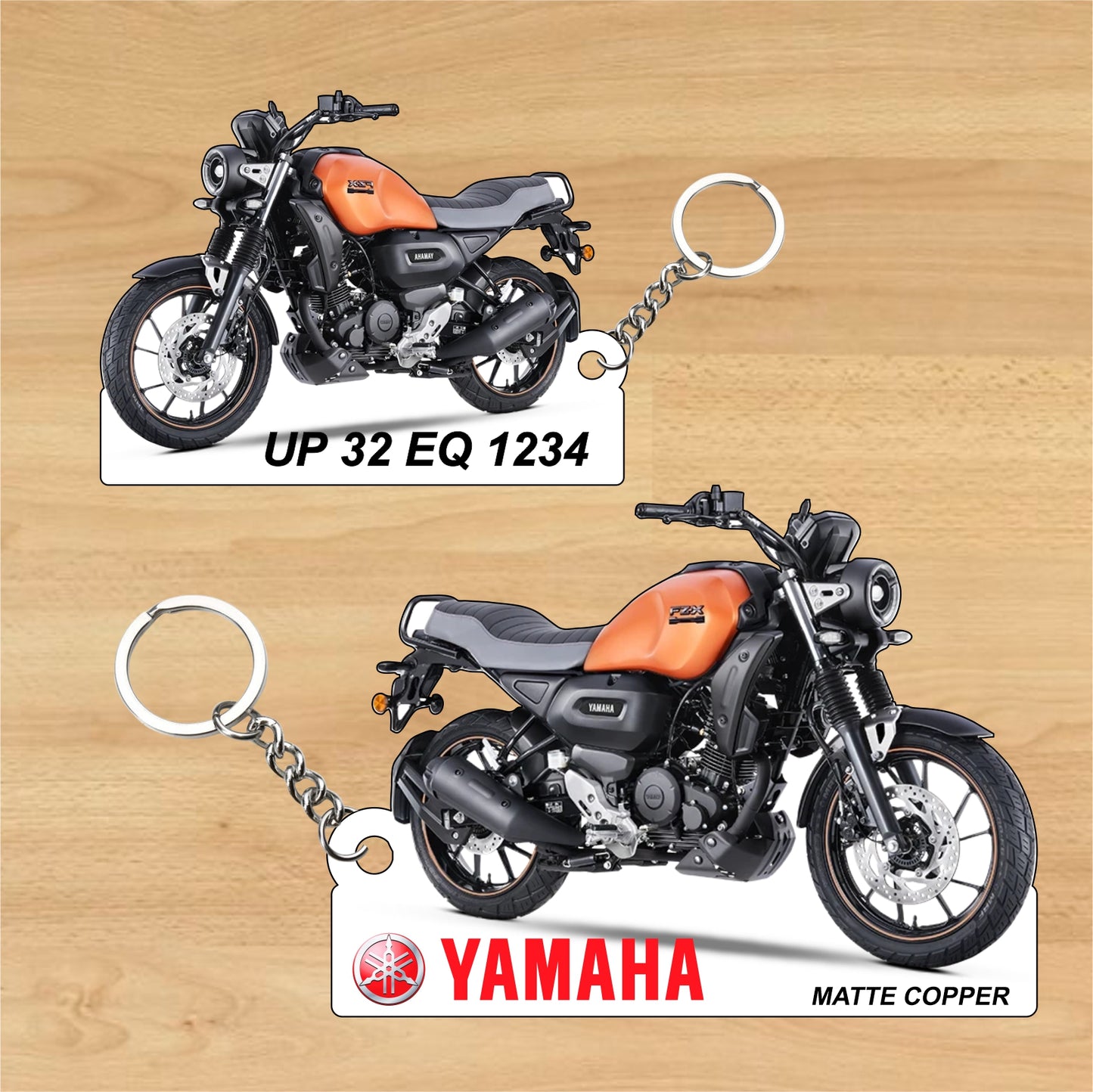 FZ-X - Personalized Yamaha Two-Sided Sublimation Keychain