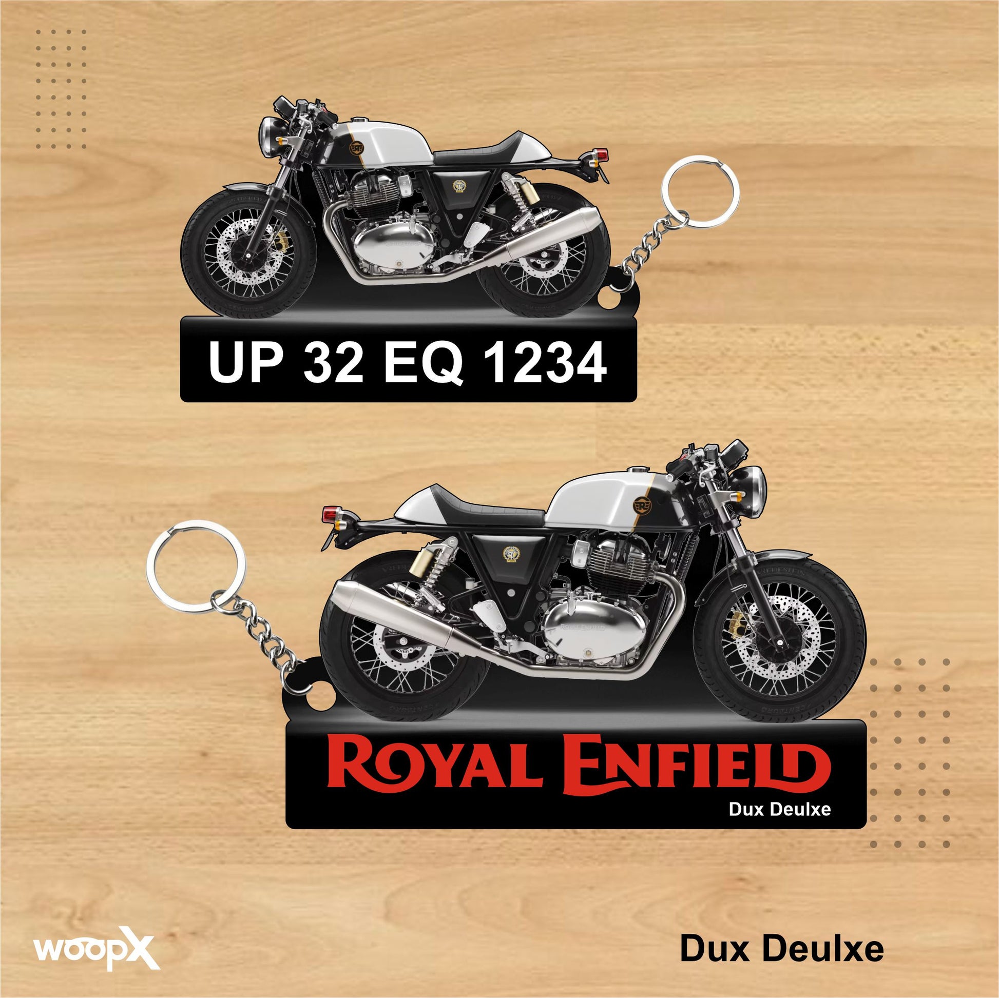 Continental GT 650 - Personalized Royal Enfield Two-Sided Sublimation Keychain