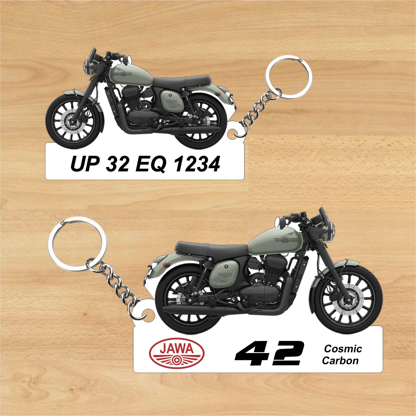 Jawa 42 - Personalized Jawa Two-Sided Sublimation Keychain