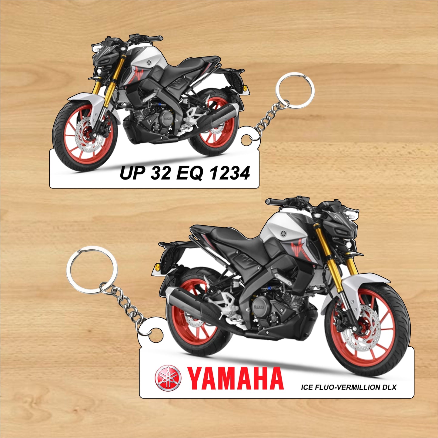 MT-15 Ver 2.0 - Personalized Yamaha Two-Sided Sublimation Keychain