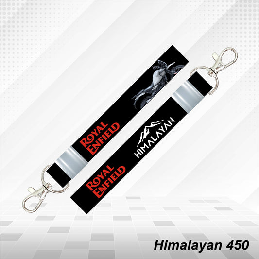 New Himalayan 450 -Personalized Printed Lanyard keychain Holder Multicolored (20mm)