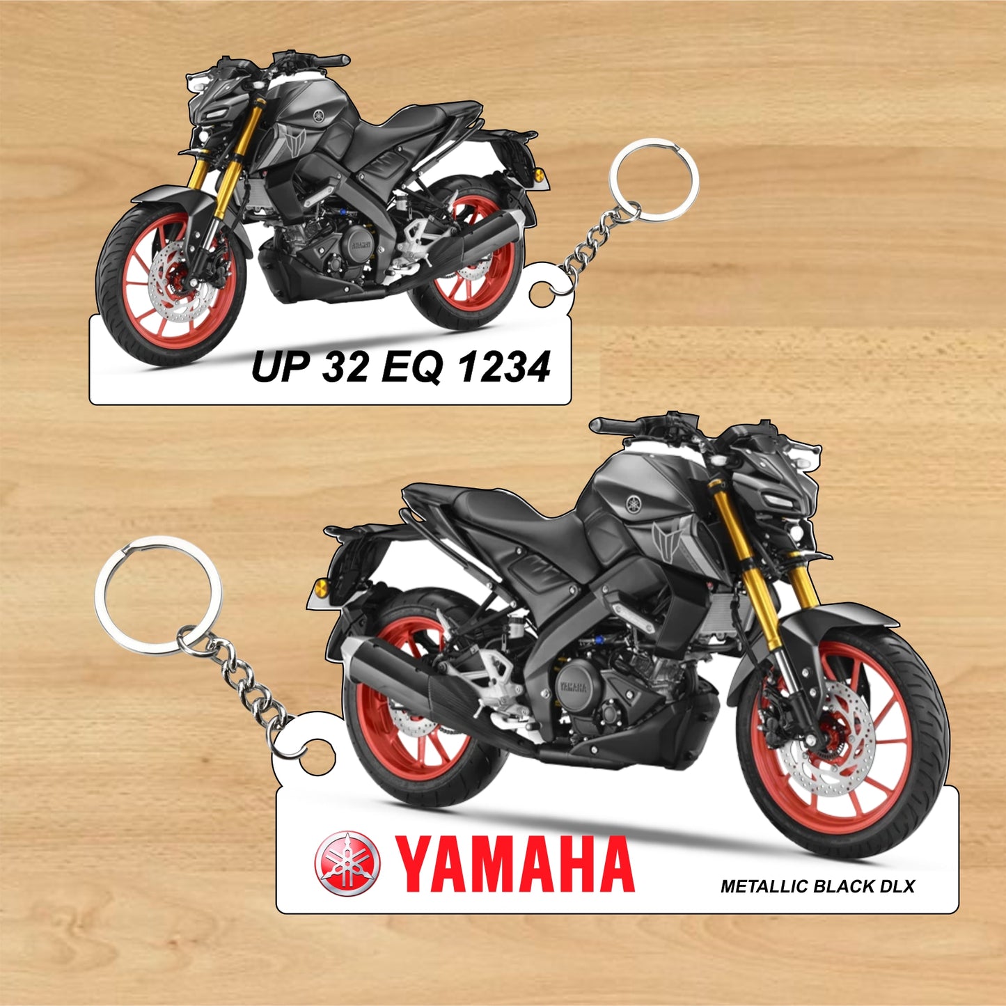 MT-15 Ver 2.0 - Personalized Yamaha Two-Sided Sublimation Keychain