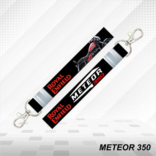 Meteor 350 - Personalized Printed Lanyard keychain Holder Multicolored (20mm)
