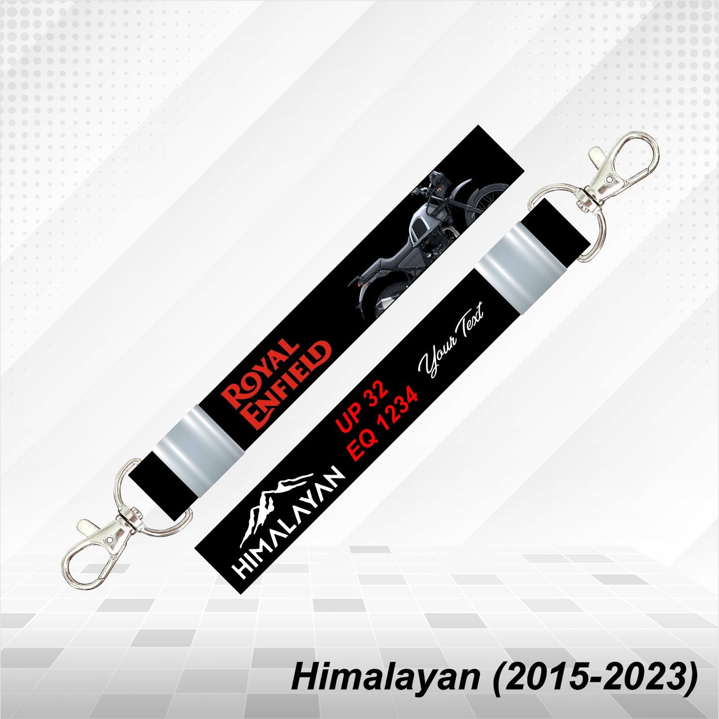 Himalayan (2015-2023) - Personalized Royal Enfield Keychain - Wood, Acrylic, Metal Printed