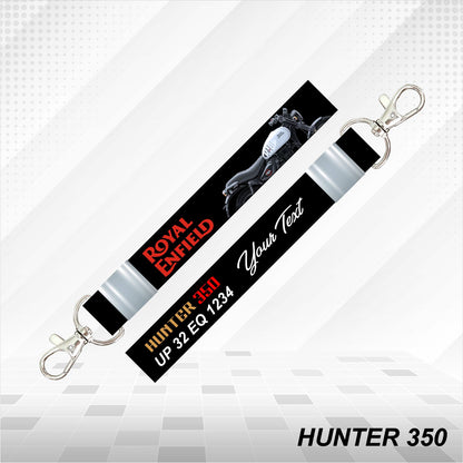 Hunter 350 - Personalized Royal Enfield Printed Lanyard Keychain