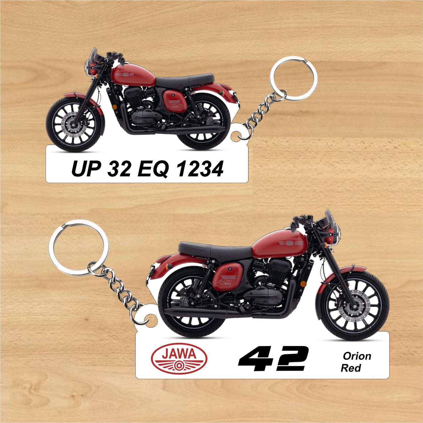 Jawa 42 - Personalized Jawa Two-Sided Sublimation Keychain