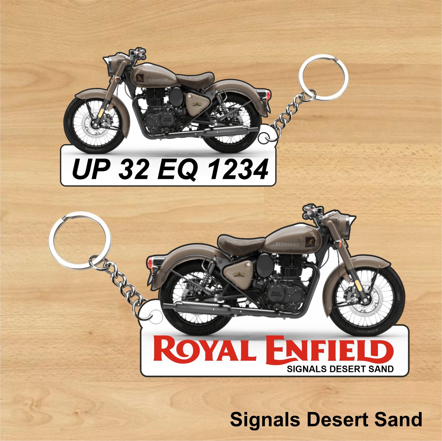 Classic 350 - Personalized Royal Enfield Two-Sided Sublimation Keychain