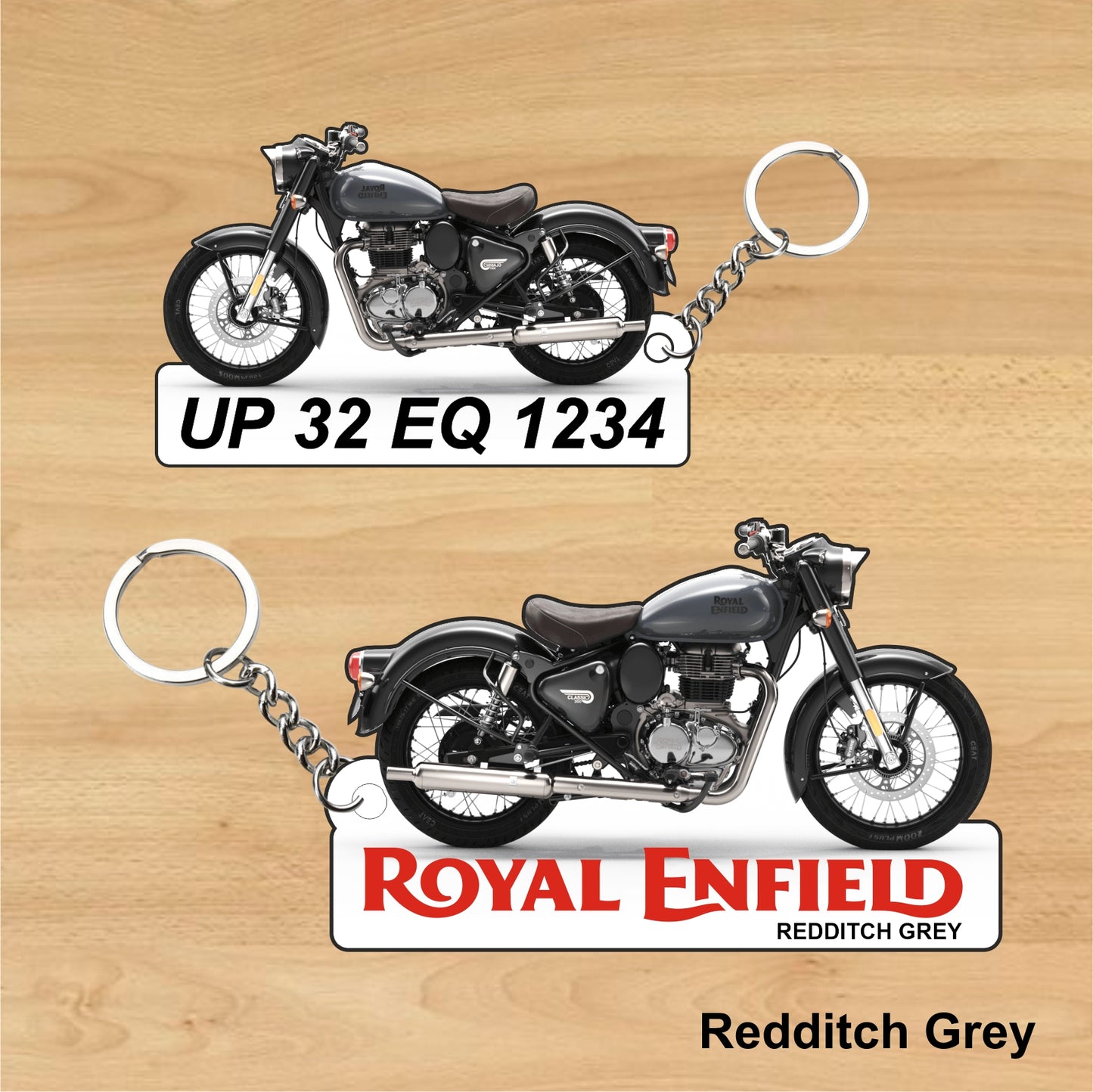 Classic 350 - Personalized Royal Enfield Two-Sided Sublimation Keychain