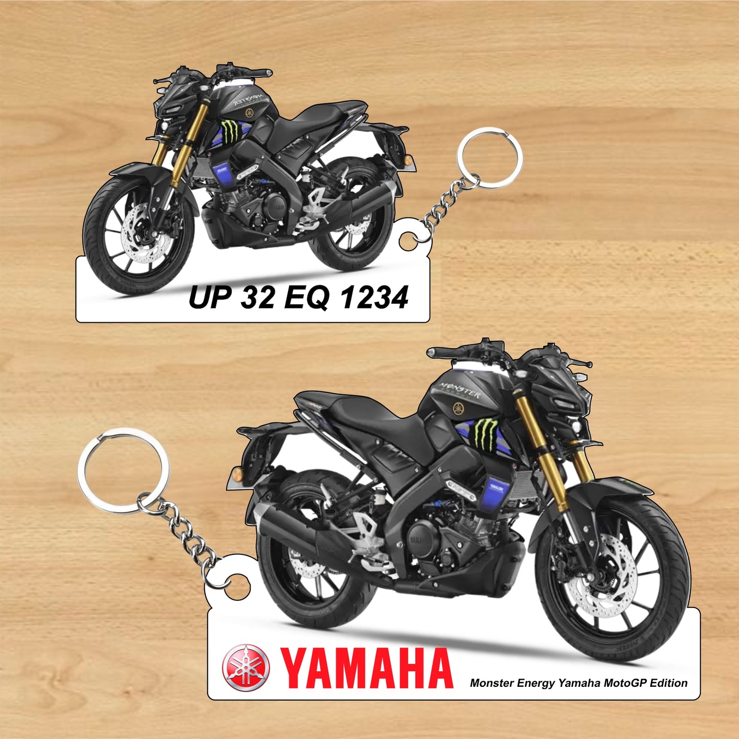 MT-15 Ver 2.0 - Personalized Yamaha Two-Sided Sublimation Keychain