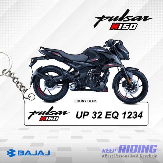 Pulsar N 150 - Personalized Bajaj Keychain - Wood, Acrylic, Metal Printed