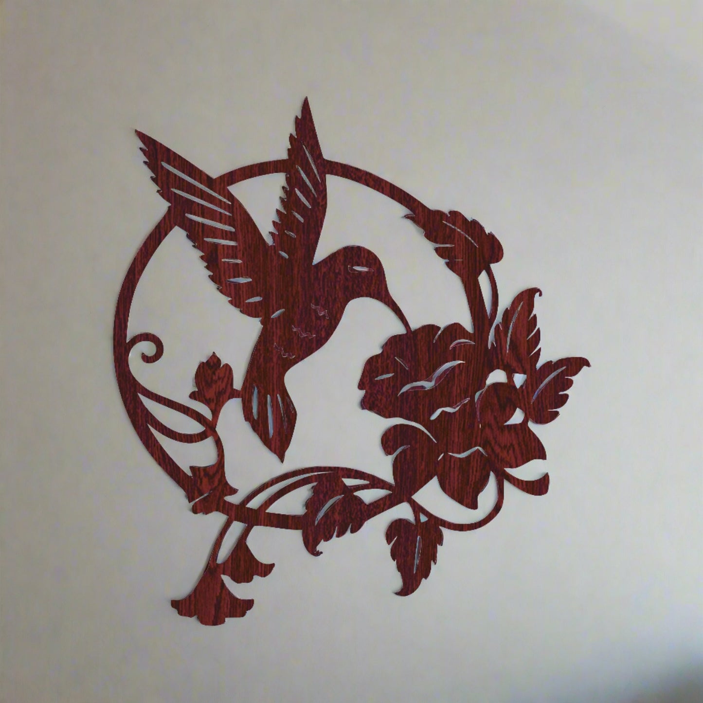 Bird with Flower Wall Art - MDF Wall Art